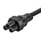 Monoprice Power Strip, Cord, IEC-60320 C5, 5-15P, 15 ft., Black 7690 - alternate 2